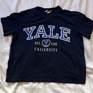 Yale crop top/normal tee
